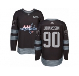 Men's Adidas Washington Capitals #90 Marcus Johansson Authentic Black 1917-2017 100th Anniversary NHL Jersey
