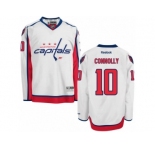 Men's Reebok Washington Capitals #10 Brett Connolly Authentic White Away NHL Jersey
