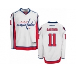 Men's Reebok Washington Capitals #11 Mike Gartner Premier White Away NHL Jersey