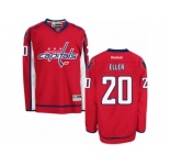 Men's Reebok Washington Capitals #20 Lars Eller Authentic Red Home NHL Jersey