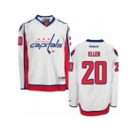 Men's Reebok Washington Capitals #20 Lars Eller Authentic White Away NHL Jersey