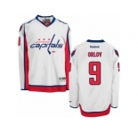 Men's Reebok Washington Capitals #9 Dmitry Orlov Authentic White Away NHL Jersey