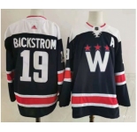 Men's Washington Capitals #19 Nicklas Backstrom NEW Navy Blue Adidas Stitched NHL Jersey