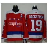 Men's Washington Capitals #19 Nicklas Backstrom Red Alternate Jersey