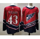 Men's Washington Capitals #43 Tom Wilson Red Retro 2020 Hockey Jersey