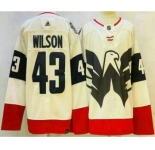 Men's Washington Capitals #43 Tom Wilson White 2023 Stadium Series Stitched Jersey