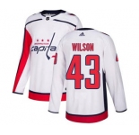 Men's Washington Capitals #43 Tom Wilson White Road Stitched Hockey Jersey