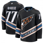 Men's Washington Capitals #77 TJ Oshie Black 2024-25 Alternate Stitched Hockey Jersey