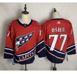 Men's Washington Capitals #77 T.J. Oshie Red Retro 2020 Hockey Jersey