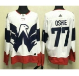 Men's Washington Capitals #77 TJ Oshie White 2023 Stadium Series Authentic Jersey