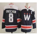 Men's Washington Capitals #8 Alex Ovechkin NEW Navy Blue Adidas Stitched NHL Jersey
