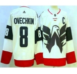 Men's Washington Capitals #8 Alex Ovechkin White 2023 Stadium Series Authentic Jersey
