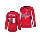 Men's Washington Capitals #8 Alexander Ovechkin 700 Goals Authentic Player Hockey Jersey Red