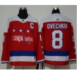 Men's Washington Capitals #8 Alexander Ovechkin Red Alternate Jersey