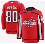 Men's Washington Capitals #80 Pierre-Luc Dubois Red 2024-25 Home Stitched Hockey Jersey