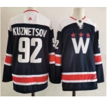 Men's Washington Capitals #92 Evgeny Kuznetsov NEW Navy Blue Adidas Stitched NHL Jersey