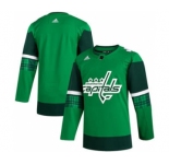 Men's Washington Capitals Blank 2020 St. Patrick's Day Stitched Hockey Jersey Green