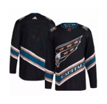 Men's Washington Capitals Blank Black 2022-23 Reverse Retro Stitched Jersey