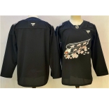 Men's Washington Capitals Blank Black Cherry Blossom Stitched Hockey Jersey