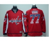 NHL Washington Capitals #77 Oshie Red Usa national flag jerseys