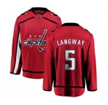 Washington Capitals #5 Rod Langway Fanatics Branded Red Home Breakaway NHL Jersey