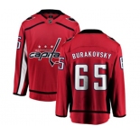 Washington Capitals #65 Andre Burakovsky Fanatics Branded Red Home Breakaway NHL Jersey