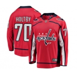 Washington Capitals #70 Braden Holtby Fanatics Branded Red Home Breakaway NHL Jersey
