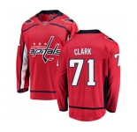 Washington Capitals #71 Kody Clark Fanatics Branded Red Home Breakaway NHL Jersey