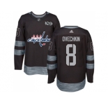 Washington Capitals #8 Alex Ovechkin Black 1917-2017 100th Anniversary Stitched NHL Jersey