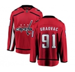 Washington Capitals #91 Tyler Graovac Fanatics Branded Red Home Breakaway NHL Jersey