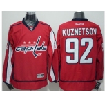 Washington Capitals #92 Evgeny Kuznetsov Red Home Stitched NHL Jersey