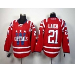 nhl jerseys washington capitals #21 laich red[2014 new]