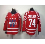 nhl jerseys washington capitals #74 carlson red[2014 new]
