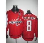 nhl jerseys washington capitals #8 alex ovechkin red[C]