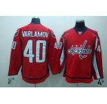 nhl washington capital #40 varlamov red