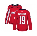 Women Adidas Washington Capitals #19 Nicklas Backstrom Red Home Authentic Stitched NHL Jersey