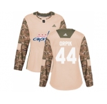 Women Adidas Washington Capitals #44 Brooks Orpik Camo Authentic 2017 Veterans Day Stitched NHL Jersey