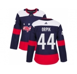 Women Adidas Washington Capitals #44 Brooks Orpik Navy Authentic 2018 Stadium Series Stitched NHL Jersey