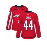 Women Adidas Washington Capitals #44 Brooks Orpik Red Home Authentic Stitched NHL Jersey