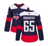 Women Adidas Washington Capitals #65 Andre Burakovsky Authentic Navy Blue 2018 Stadium Series NHL Jersey