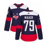 Women Adidas Washington Capitals #79 Nathan Walker Authentic Navy Blue 2018 Stadium Series NHL Jersey