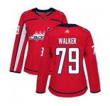 Women Adidas Washington Capitals #79 Nathan Walker Premier Red Home NHL Jersey
