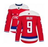 Women Adidas Washington Capitals #9 Dmitry Orlov Premier Red Alternate NHL Jersey