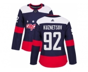 Women Adidas Washington Capitals #92 Evgeny Kuznetsov Navy Authentic 2018 Stadium Series Stitched NHL Jersey