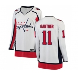 Women Washington Capitals #11 Mike Gartner Fanatics Branded White Away Breakaway NHL Jersey