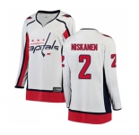 Women Washington Capitals #2 Matt Niskanen Fanatics Branded White Away Breakaway NHL Jersey