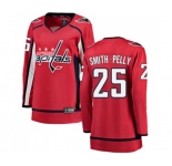 Women Washington Capitals #25 Devante Smith-Pelly Fanatics Branded Red Home Breakaway NHL Jersey
