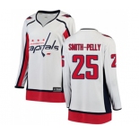 Women Washington Capitals #25 Devante Smith-Pelly Fanatics Branded White Away Breakaway NHL Jersey