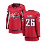 Women Washington Capitals #26 Nic Dowd Fanatics Branded Red Home Breakaway NHL Jersey
