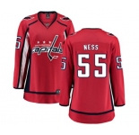 Women Washington Capitals #55 Aaron Ness Fanatics Branded Red Home Breakaway NHL Jersey